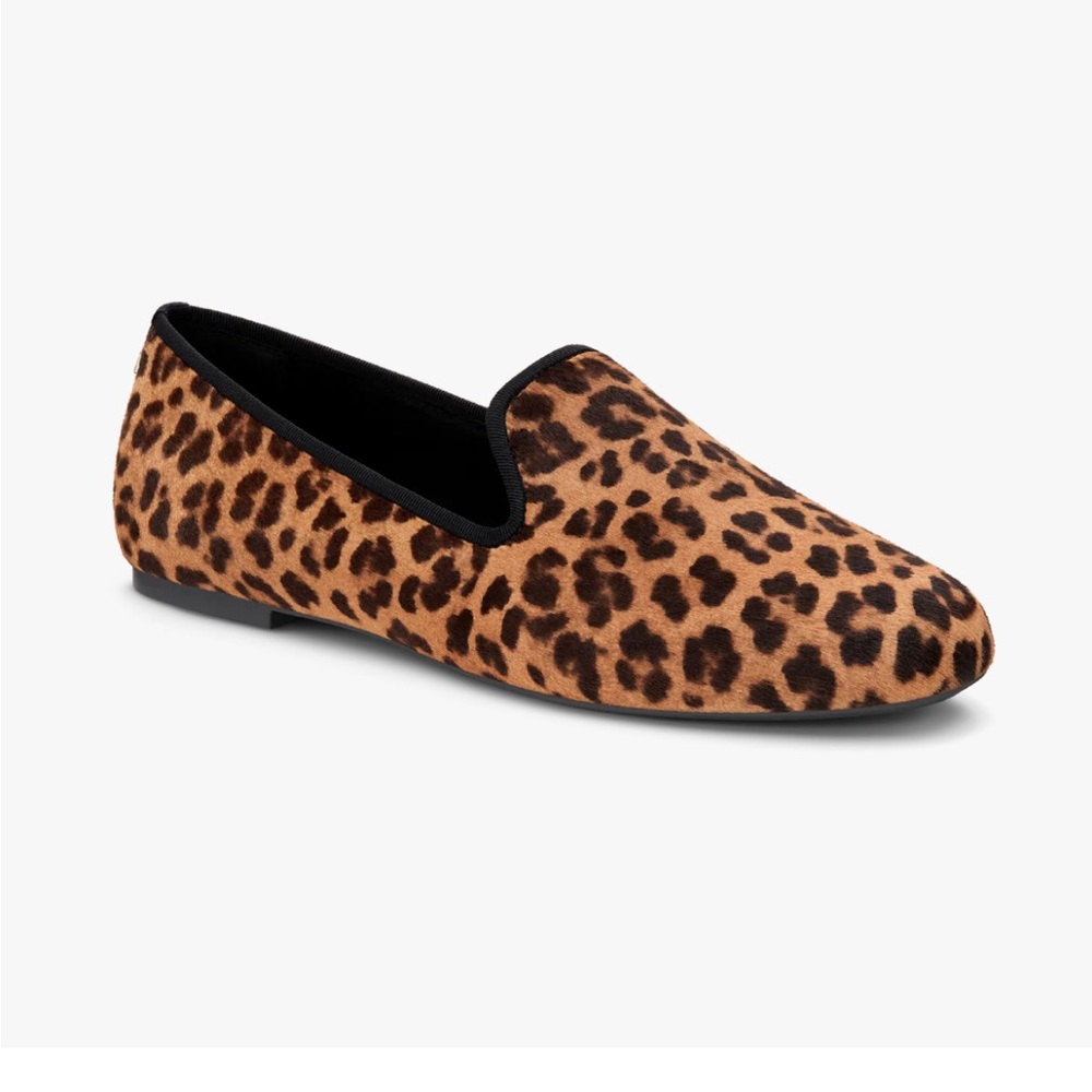 Birdies Leopard Starling Loafers Calf Hair Size 10 M